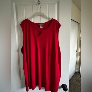 Catherine’s 5x red tank top